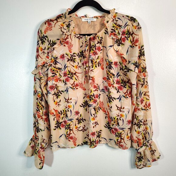 Career & Casual BOHO Floral Blouses BUNDLE XS Women's Long Sleeve MIXED LOT - Picture 6 of 9